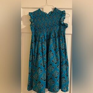 French Connection Teal and Black Patterned Dress